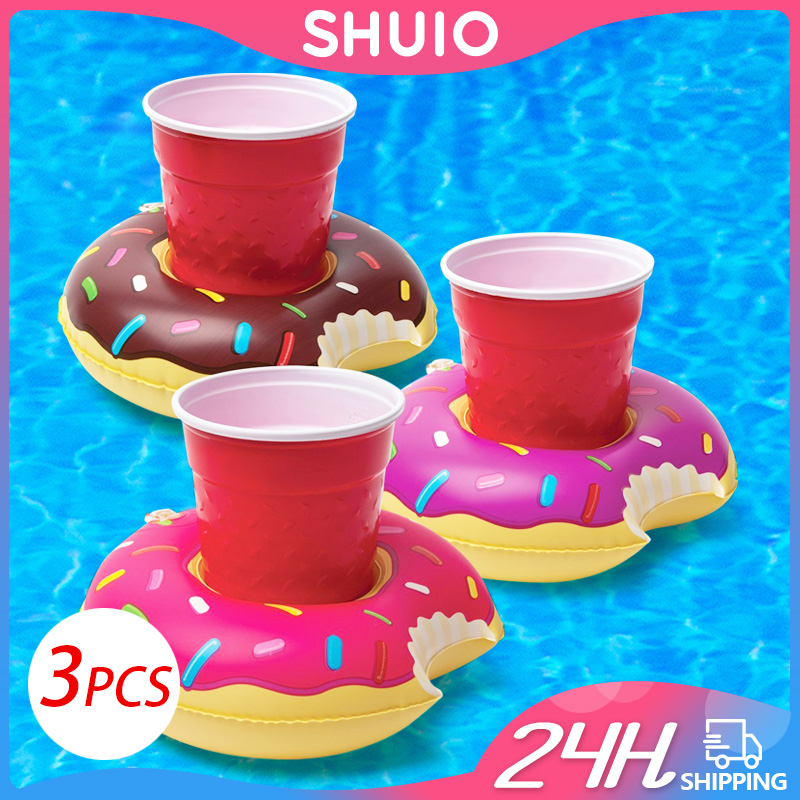 SHUIO 1Pcs Float Toy Inflatable Drink Holders Kids Toys Swimming Pool Float Inflatable Cup