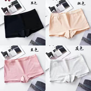 4 PCS Cotton Boxer Panties For Women Antibacterial Underwear Ladies Plus  Size Briefs