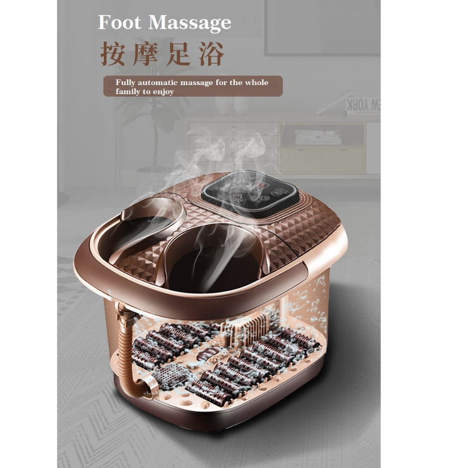 electric foot spa bath spa massager smart portable water foot bath with bubble redlight heating