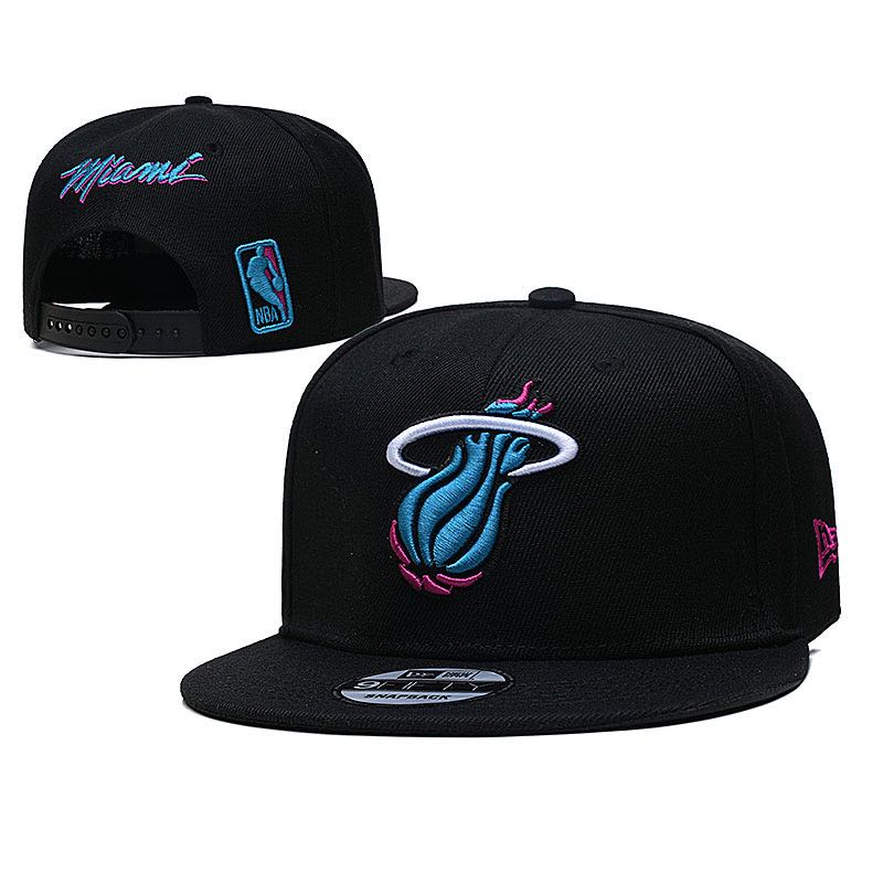 Adjustable NBA Hat Topi Miami Heat Snapback Cap Men Women NEW ERA