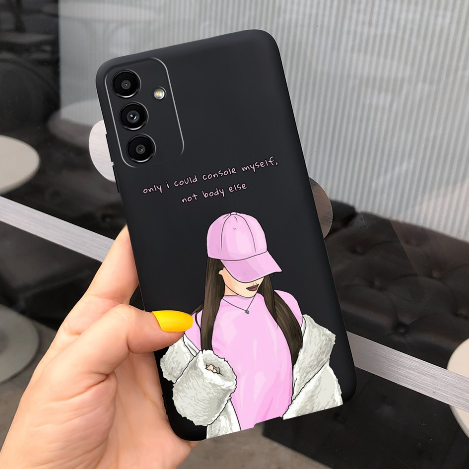 Cute Pretty Girls Case Samsung Galaxy A14 4G 5G Casing Candy Color Soft  Silicone Phone Back Cover Samsung A14 M14 2023 Bumper