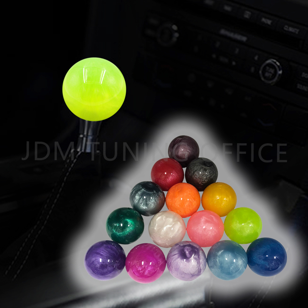 Pink Crystal Gear Shift Knob - Universal Automatic/Manual Transparent Bubble Shifter