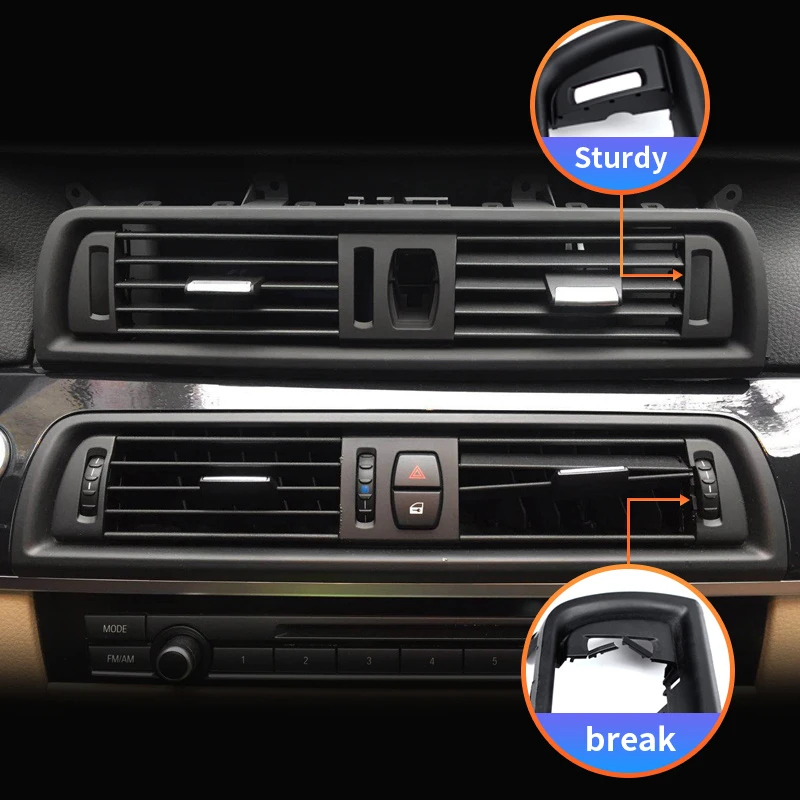 thumbnail image 2 of Direct Replacement Front Dash Air Vent Grille Cover For BMW 5-Series 2010-2016 (520i, 528i, 530i, 535i) 2 of 3