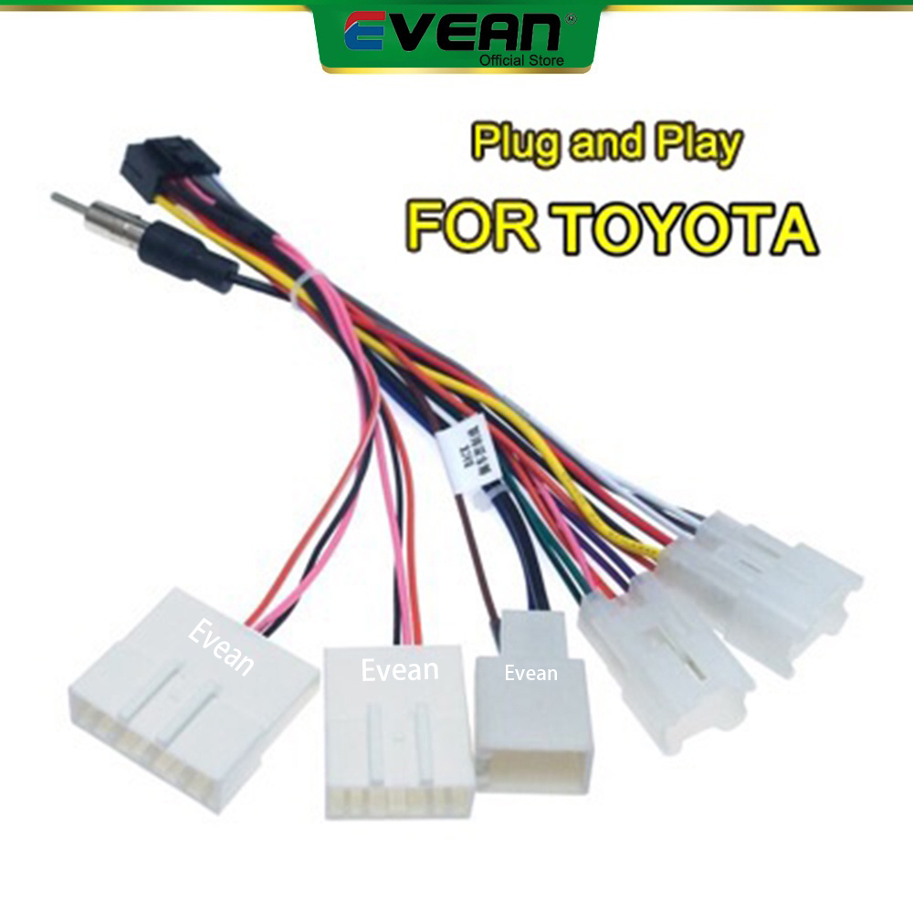 Evean Car Radio Plug and Play Power Cable Socket For Android Player