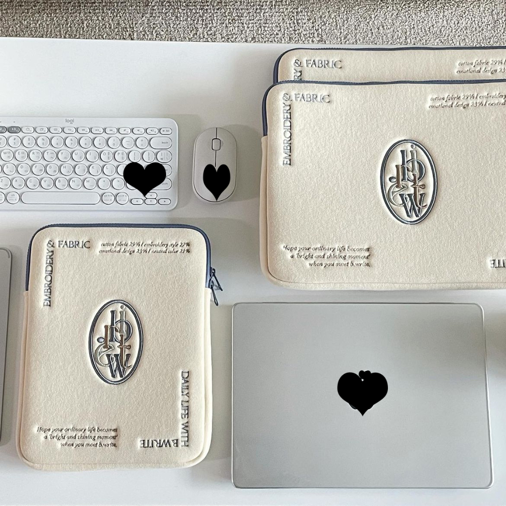 Laptop bag size 15 15.6 13.3 13 12 11 10.5 10.2 inch Korean style cute