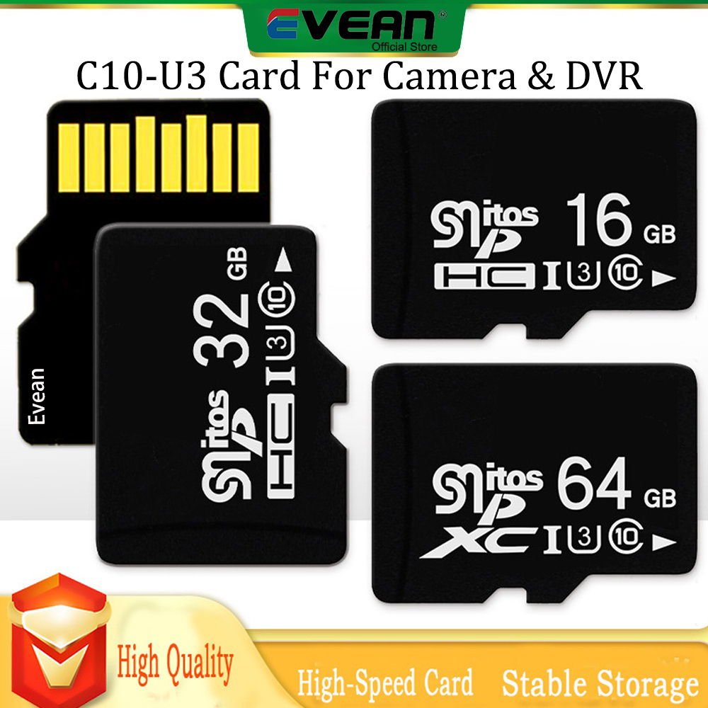 Evean 64GB Memory Card Ultra Class 10 U3 Ultra High Speed Micro SD TF Card For Wifi Ip Camera