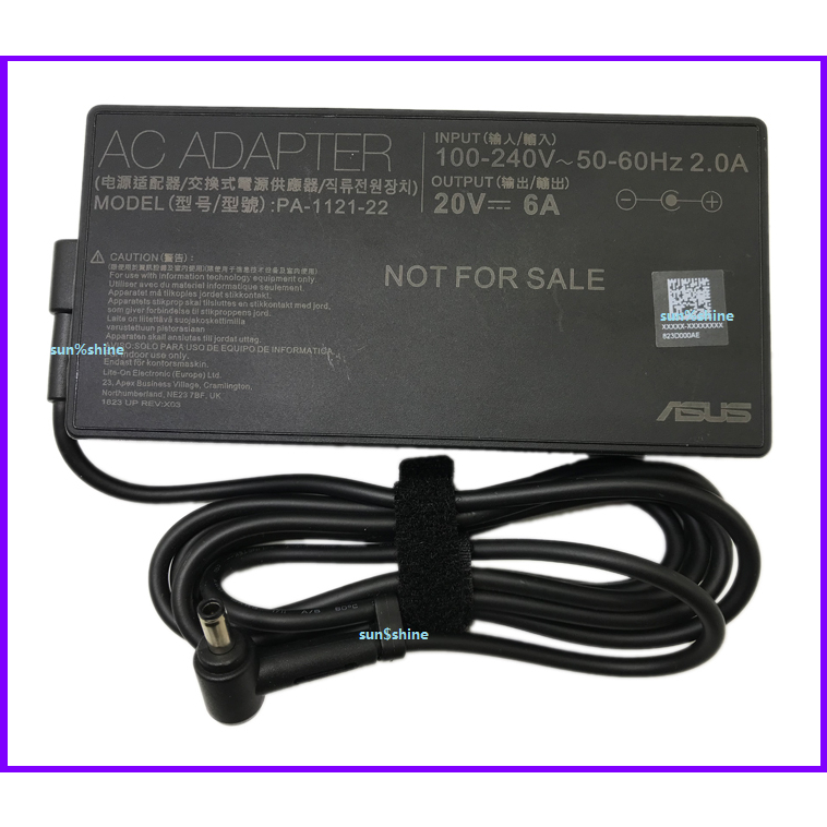 Original 20V 6A A17120P2A PA112122 AC Adapter for ASUS VivoBook 16X N7600PC/RTX3050 Laptop