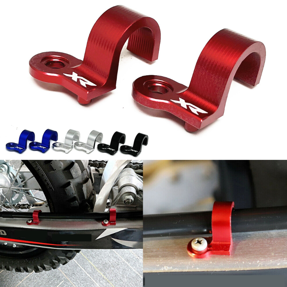 Rear Brake Wire Hose Line Guide Clamp For HONDA XR250L XR250R XR400R