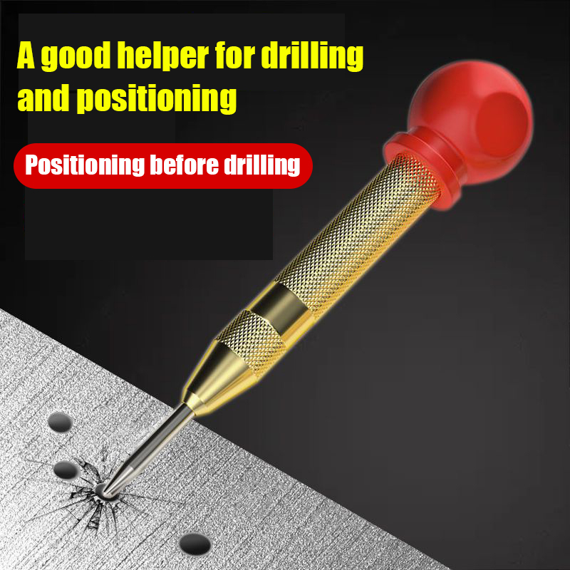 5Inch Automatic Center Punch for Metal, Adjustable Impact Spring