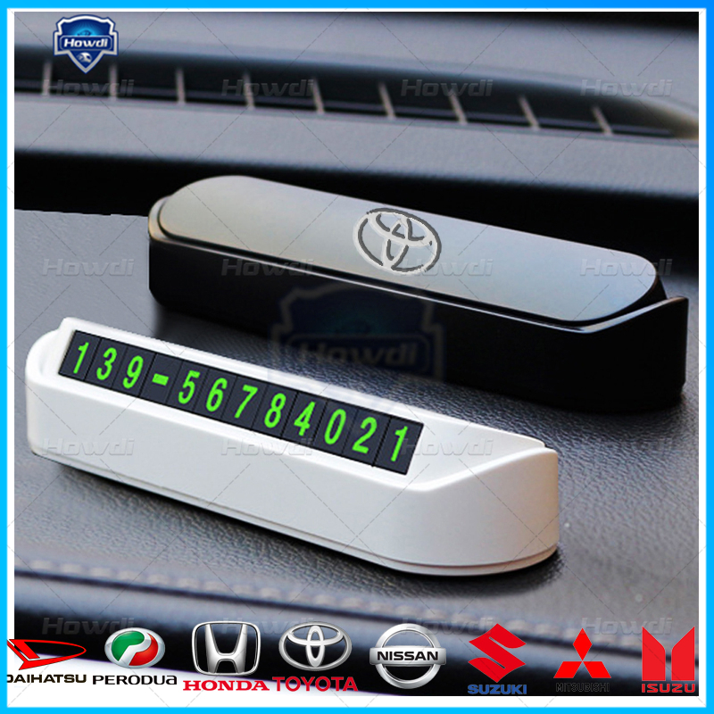 【Ready Stock】Car Temporary Parking Card Phone Number Card Plate Car