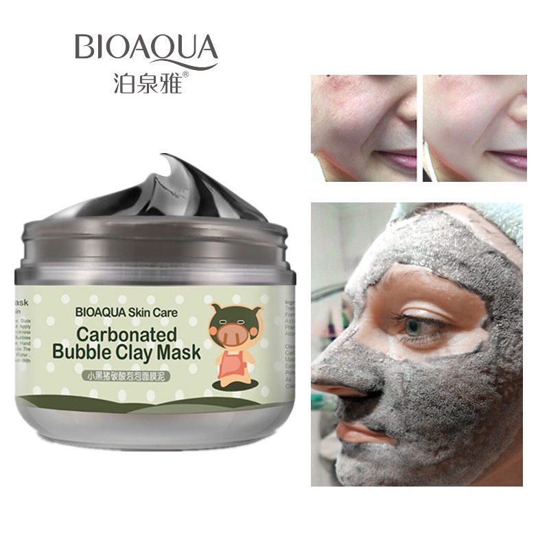 BIOAQUA Carbonated Bubble Clay Face Mask Nutrition Skin Repairing ...