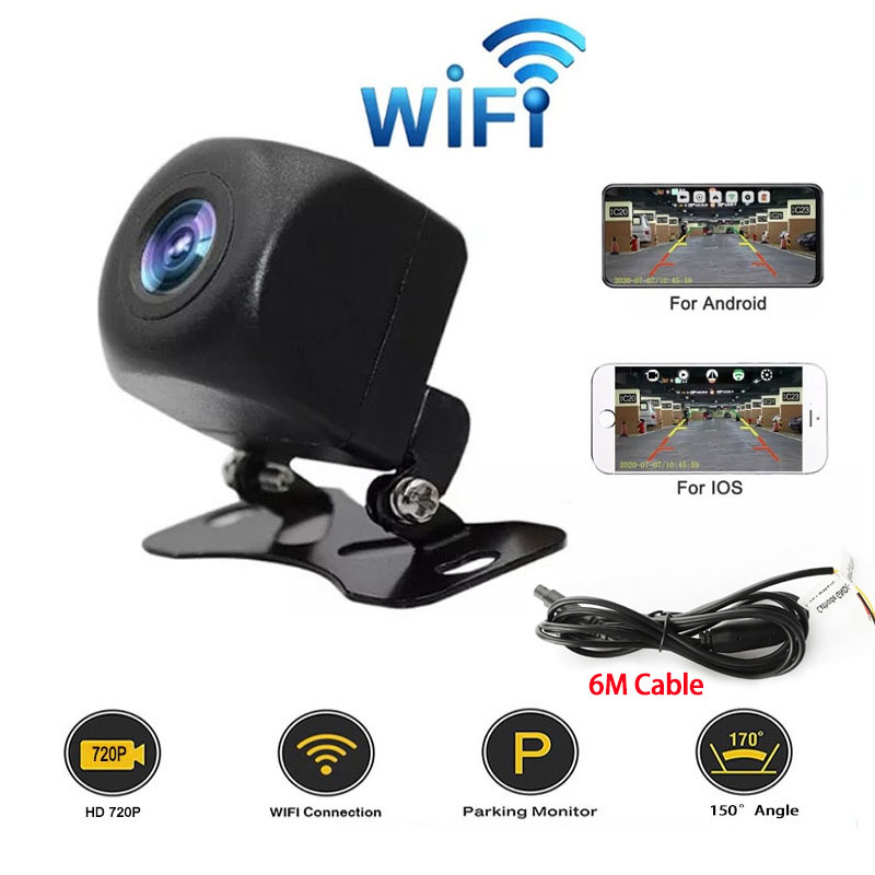 720P WIFI Car Reverse Camera AHD 150 Degree Night Vision Wireless Car