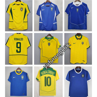Top quality classic Brazil training suit Retro Soccer jersey