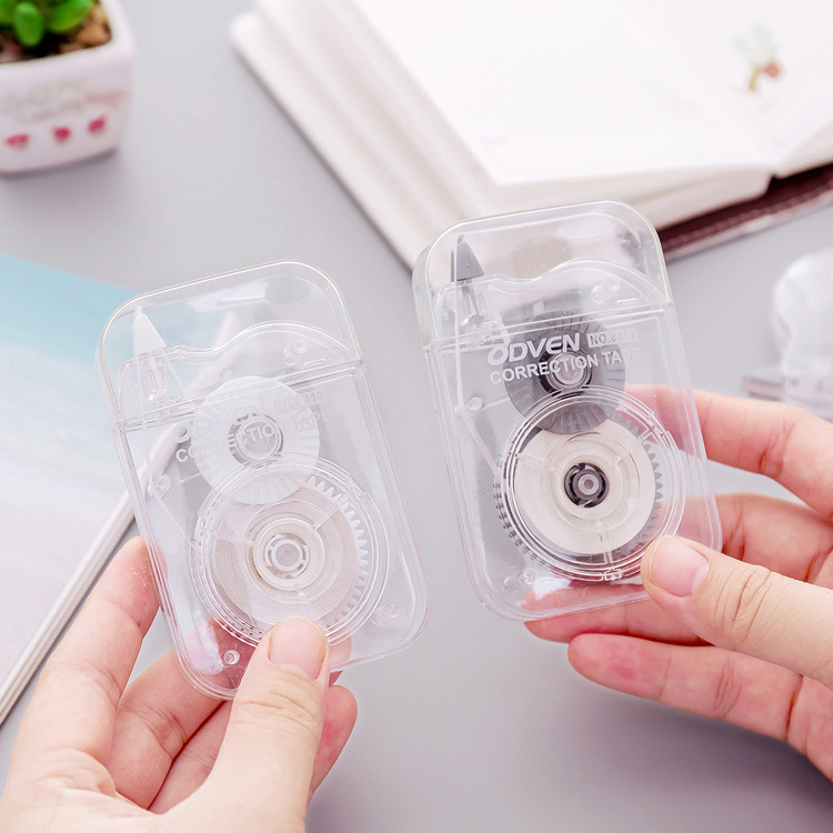 MUJI Style Transparent Correction Tape 5mm*12m Portable Correction Tape