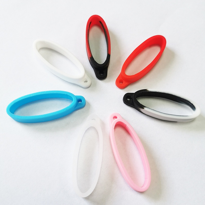 7 color 40mm Anti-loss Ring Fish Rod Silicone Ring Replacement Silicone  Rings Accessories(Ring Only)