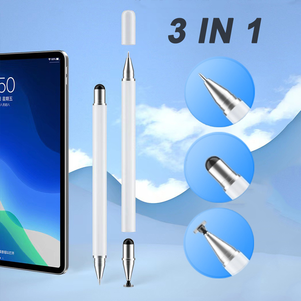 3 in 1 Touch Pen For Tablet Phone Stylus Pen For Android iOS Touch