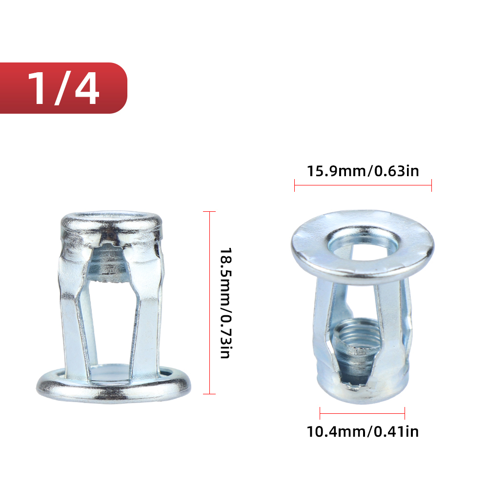 HIFESON 10pcs M4 M5 M6 Aluminum Nuts Expansion Clamp Petal Rivet Lock