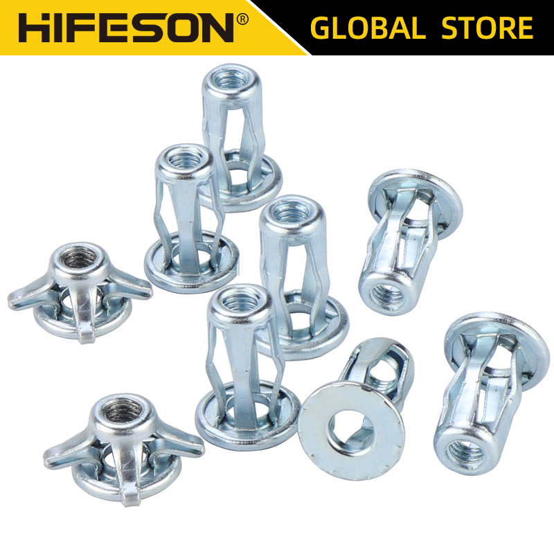 HIFESON 10pcs M4 M5 M6 Aluminum Nuts Expansion Clamp Petal Rivet Lock