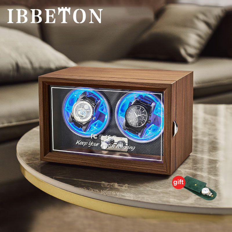 IBBETON Watch Box Luxury Brand Wooden Watch Winder High End 1 2 4 Slot