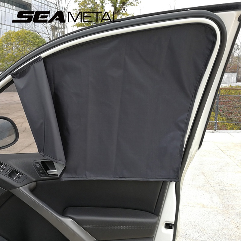 Local Delivery] 4pcs/set Magnetic Universal Car Side Window Sunshade Cover UV Protection Car - View #3