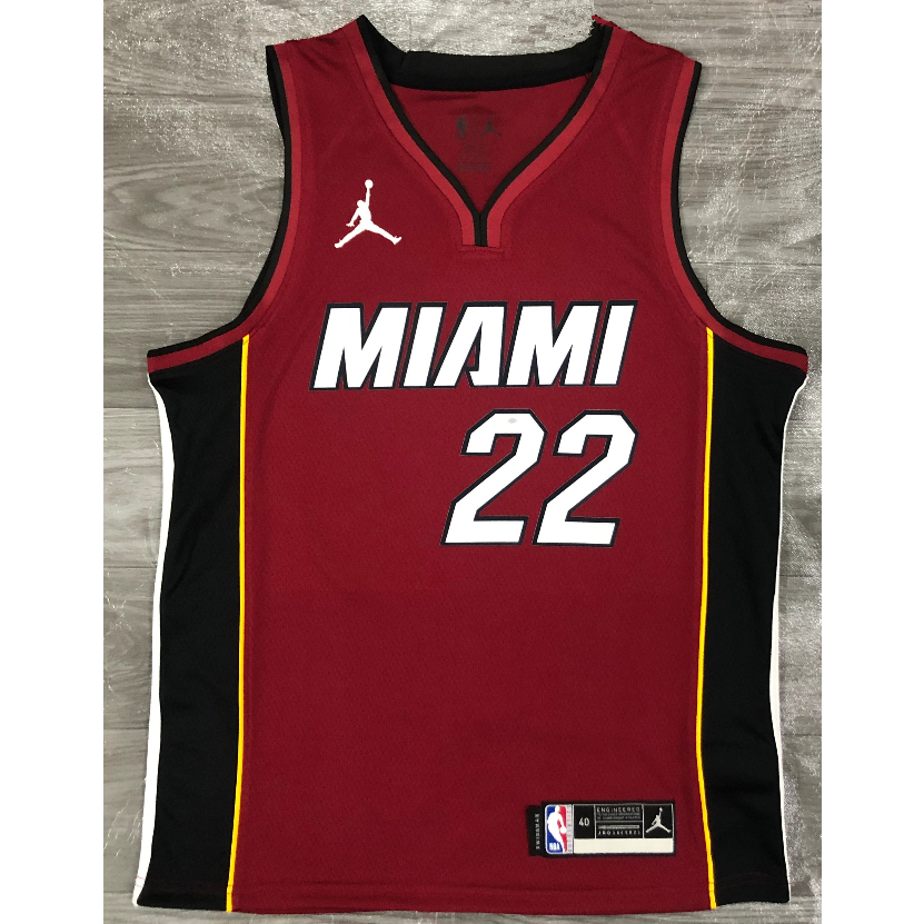 【hot pressed】nba jersey Miami Heat No. 22 Butler red V limited