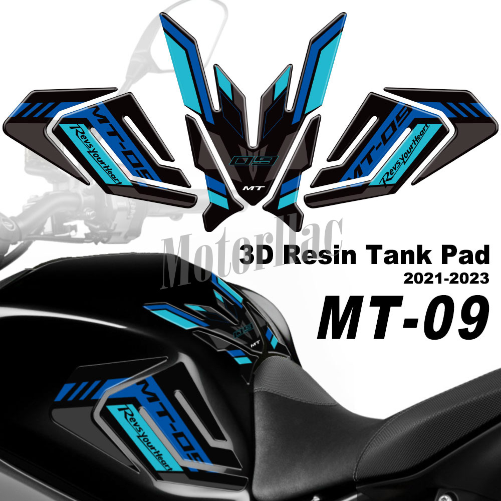For Yamaha MT09 MT09 mt09 2021 2022 2023 3D Motorcycle Fuel Tank Pad