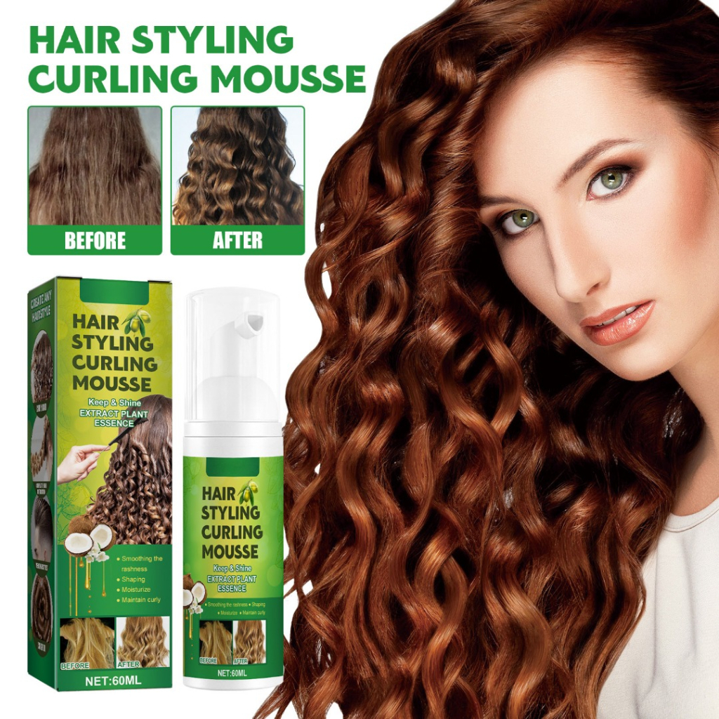 Olive Oil Hair Styling Curling Mousse Shaping Curly Natural Curls