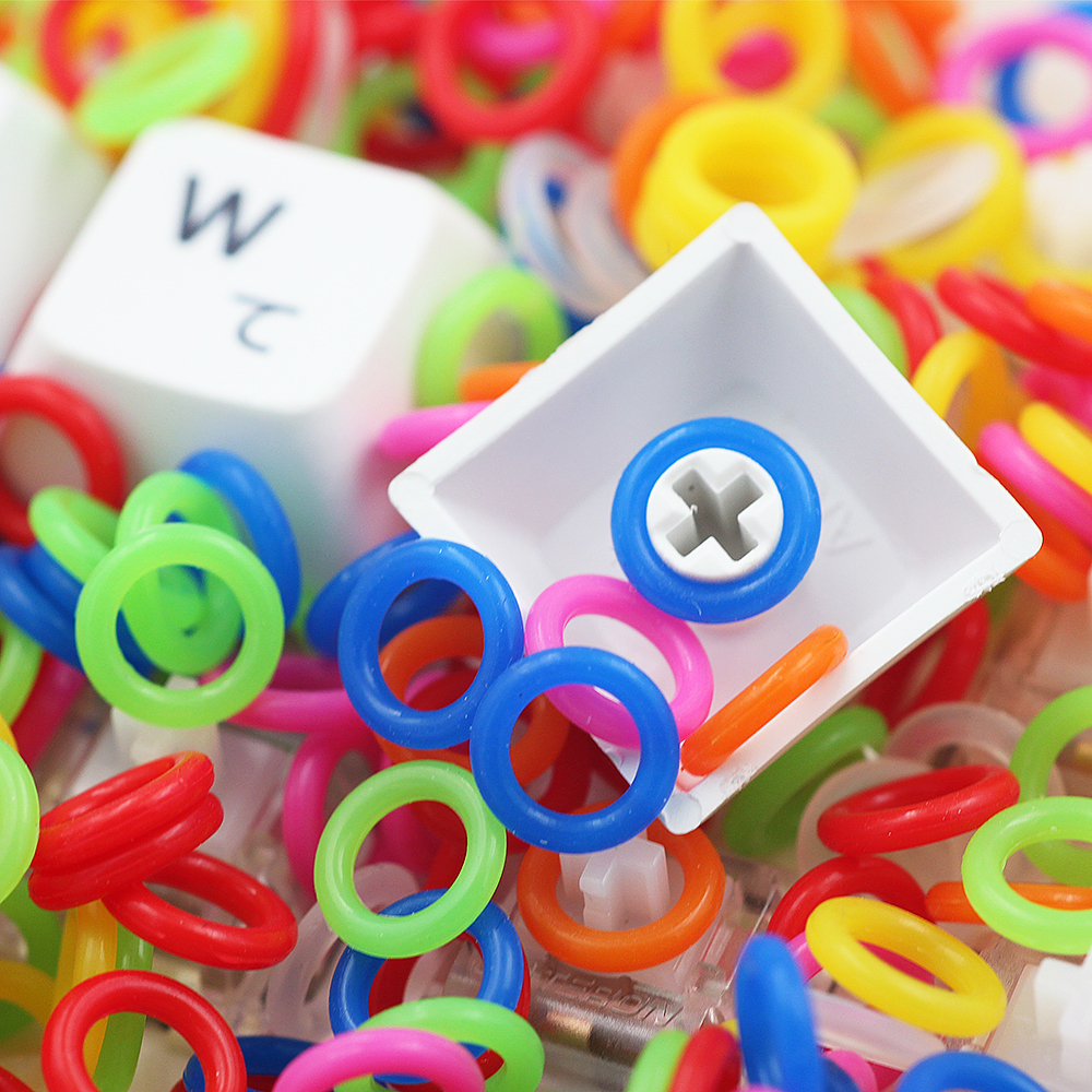 120PCS/bag Keyboards Accessories Rubber Otype Key Cap Switch Damping