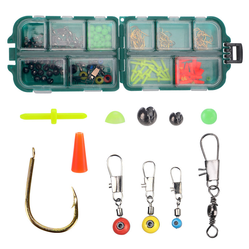 157 Pieces Boxed Fishing Accessories Combination Set Sleeve Hook Fishing  Hook Equipment Fisihng Tackle Box