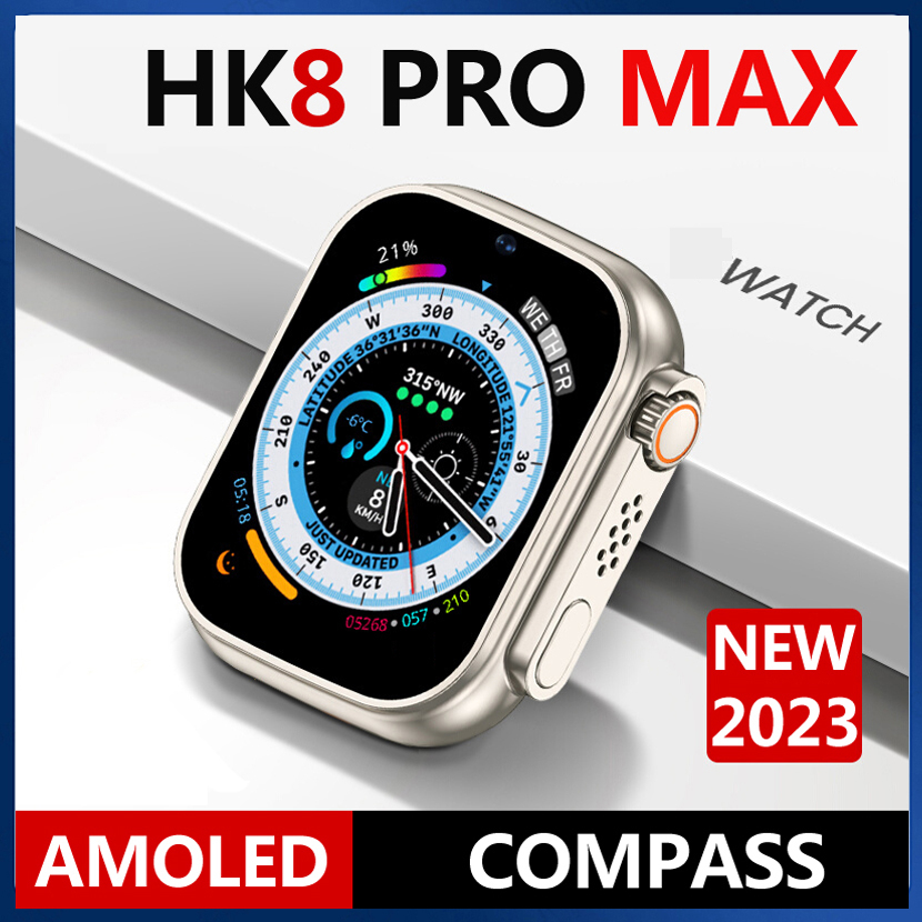 AMOLED highdefinition screen HK8 Pro Max Bluetooth Call Smartwatch NFC Compass Game High Brush