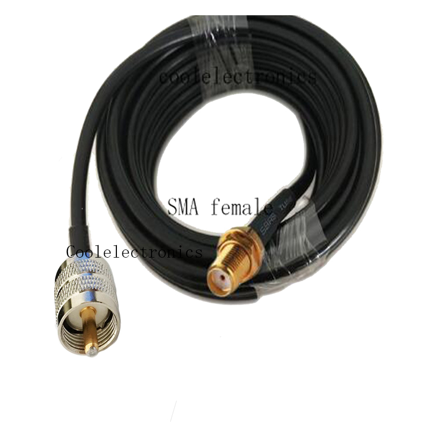 RG58 Coaxial Cable SMA Female Jack to UHF PL259 male connector Pigtail ...