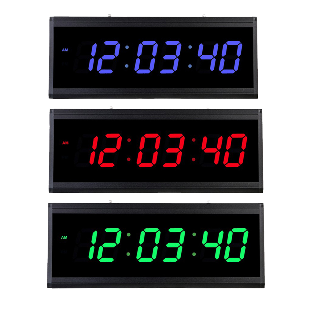 [simpleloveMY] High Brightness Hanging Digital Wall Clock Large Time ...