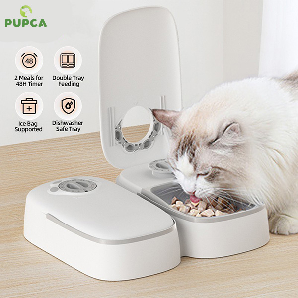 PUPCA Automatic Pet Feeder Smart Cat Food Dispenser For Wet & Dry Food Kibble Dispenser