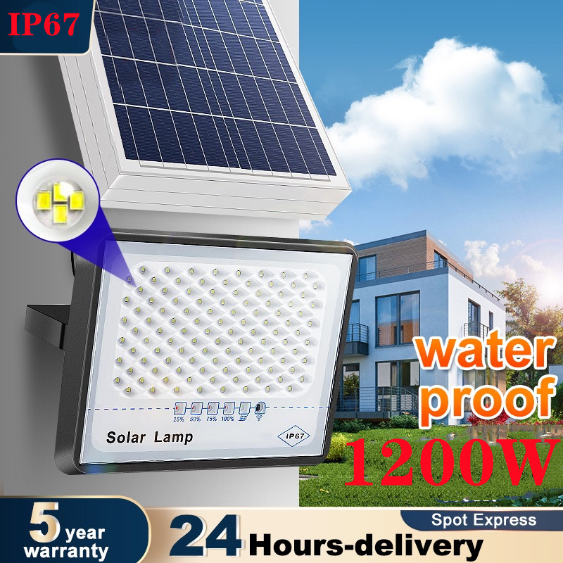 【READY STOCK】Solar Light 1200W Outdoor Lighting Lampu Solar LED