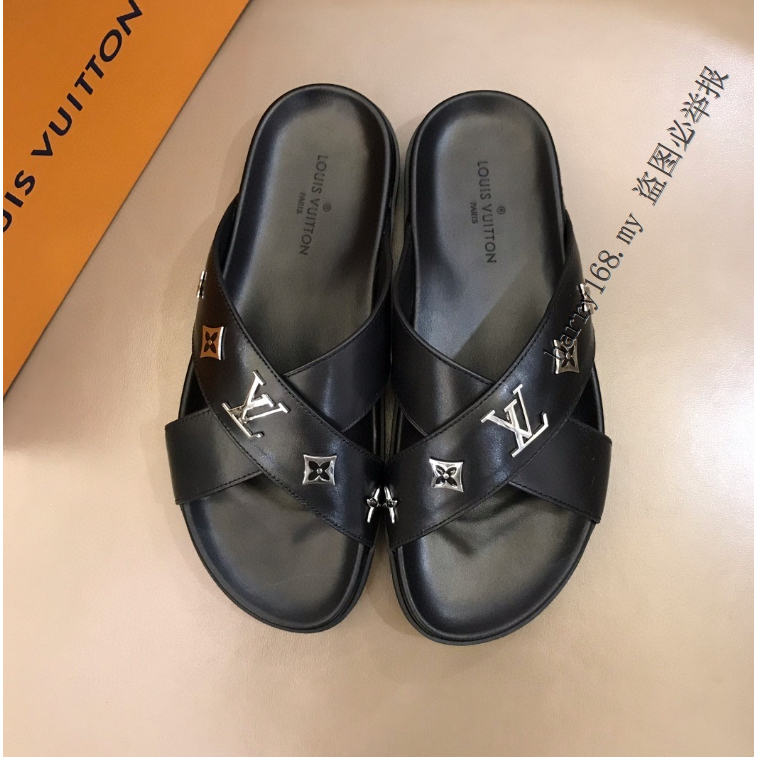 Men's LV slides size 44, Men's Shoes