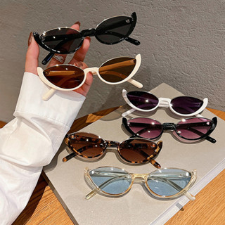 2023 Retro Small Half Frame Sunglasses Women Cat Eye Trendy Vintage Modern Eyewear Fashion Luxury Brand Designe Shopee Malaysia