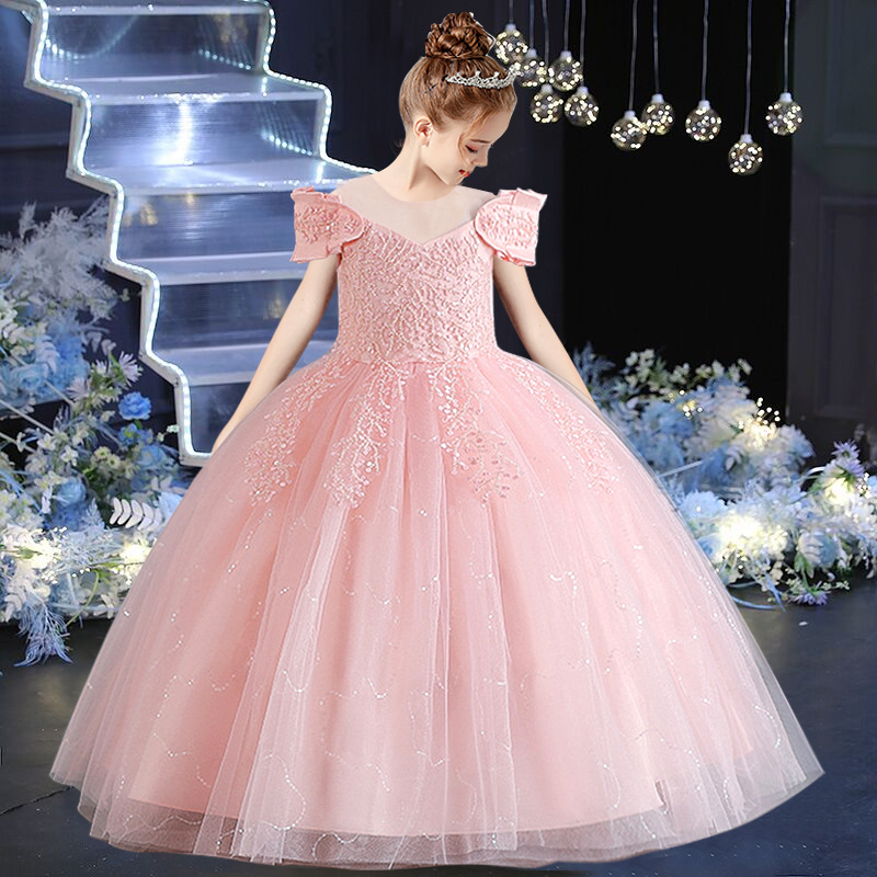 Luxury Flower Girl Wedding Dress Lace New Style Children's Day