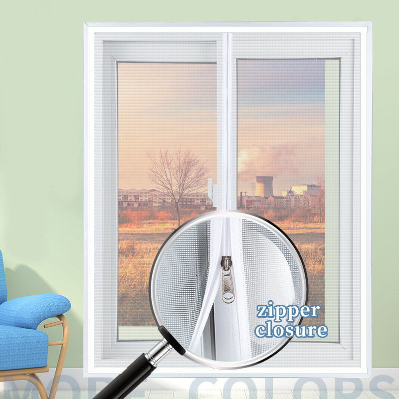 Customized Zipper Mosquito Net Window Net Simple Mosquito Repellent Curtain, mosquito nets for