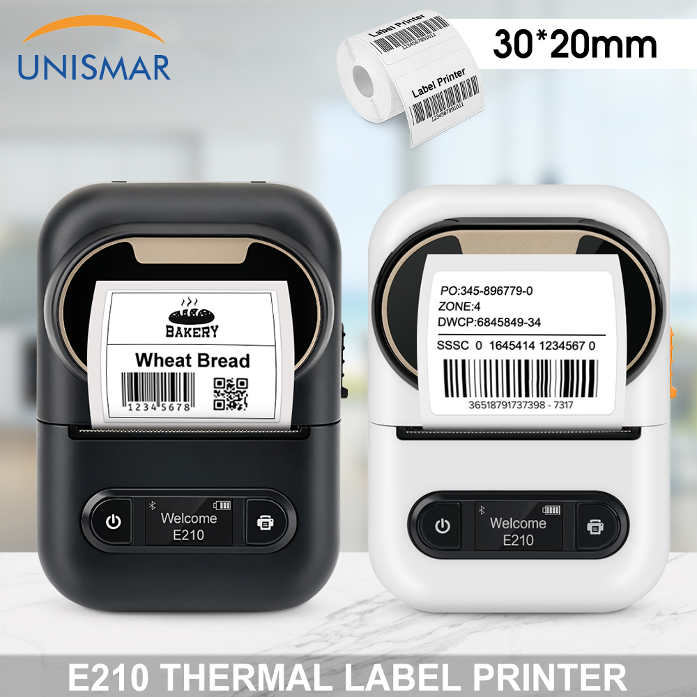 Mini Thermal Label Printer E210 Pocket Label Maker Wireless Bluetooth