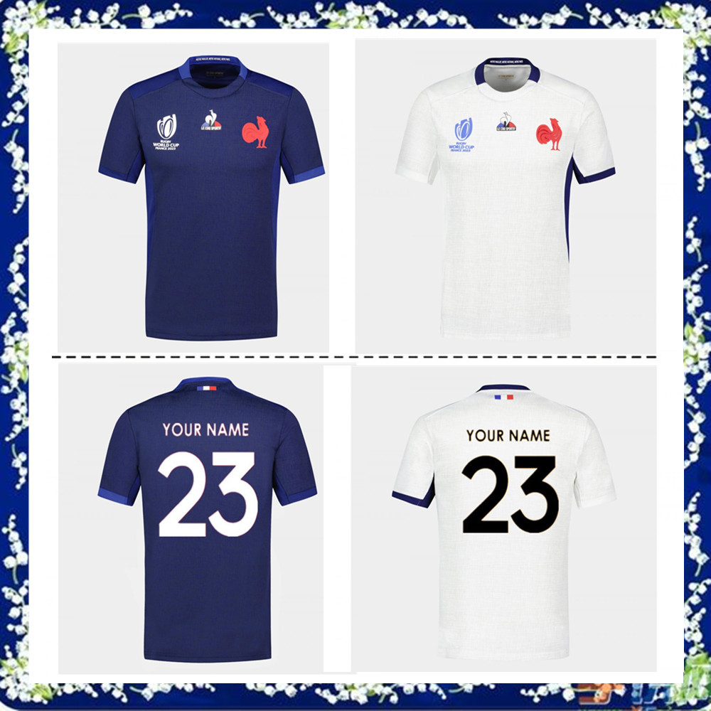 Cheap Wholesale 2023 France World-Cup Rugby Home Away Black