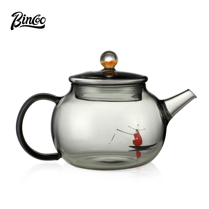BINCOO Glass Teapot Highend Exquisite Tea Set for Household and Office