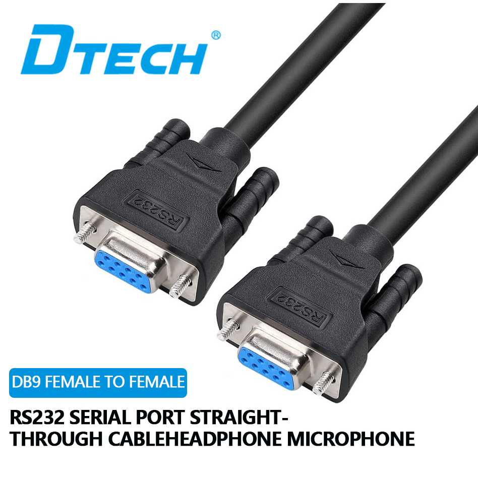 DTECH Straight Serial DB9 Cable Female To 9-Pin COM Port For Data ...