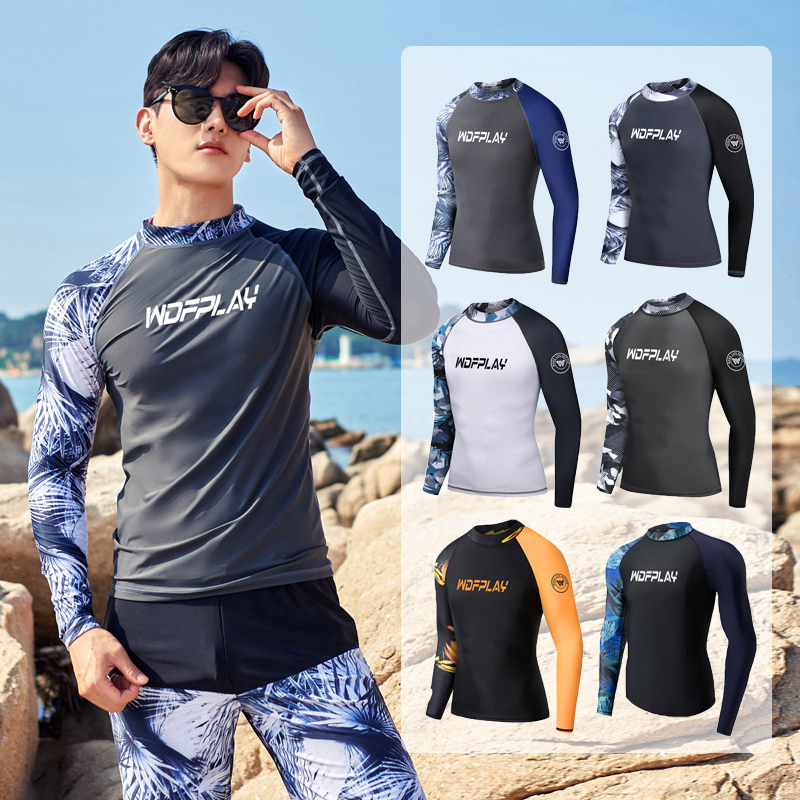 5,6 Pack Mens Compression Shirts Long Sleeve Rash Jamaica