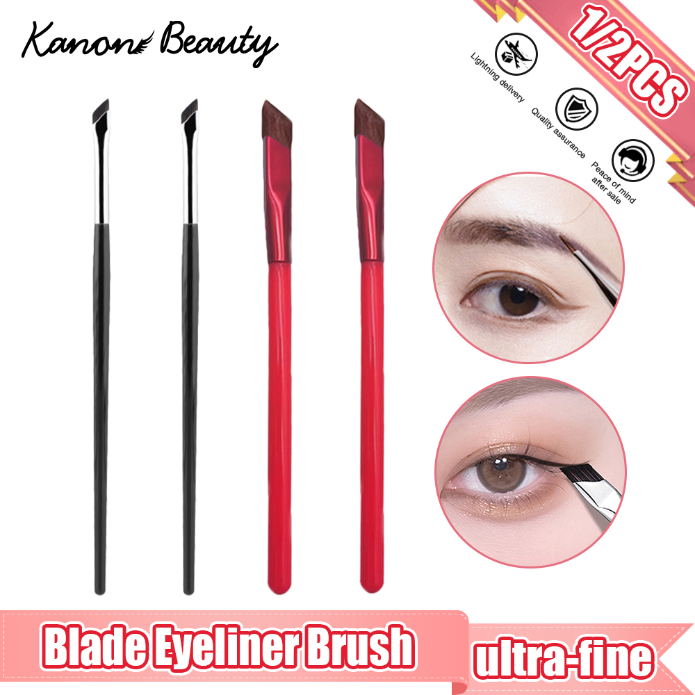1/2PCS Blade Eyeliner Brush Eyebrow Makeup Brushes Angled Thin Eyebrow