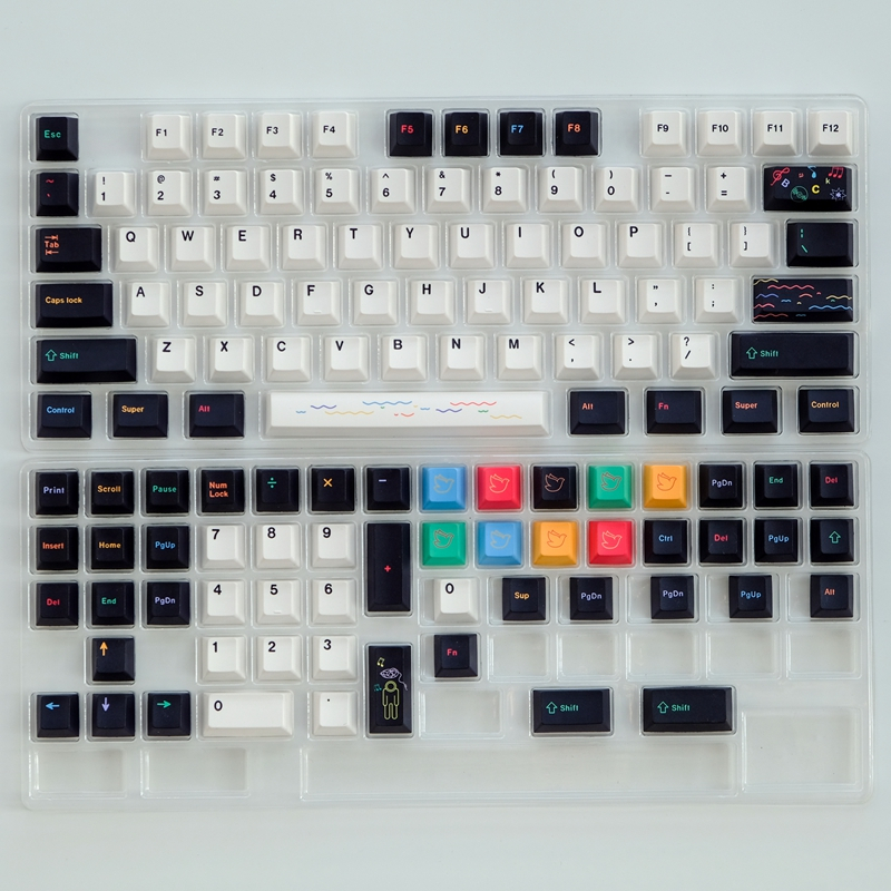 GMK EMO Keycap 129 Keys Cherry Profile PBT Five-Sided Sublimation ...