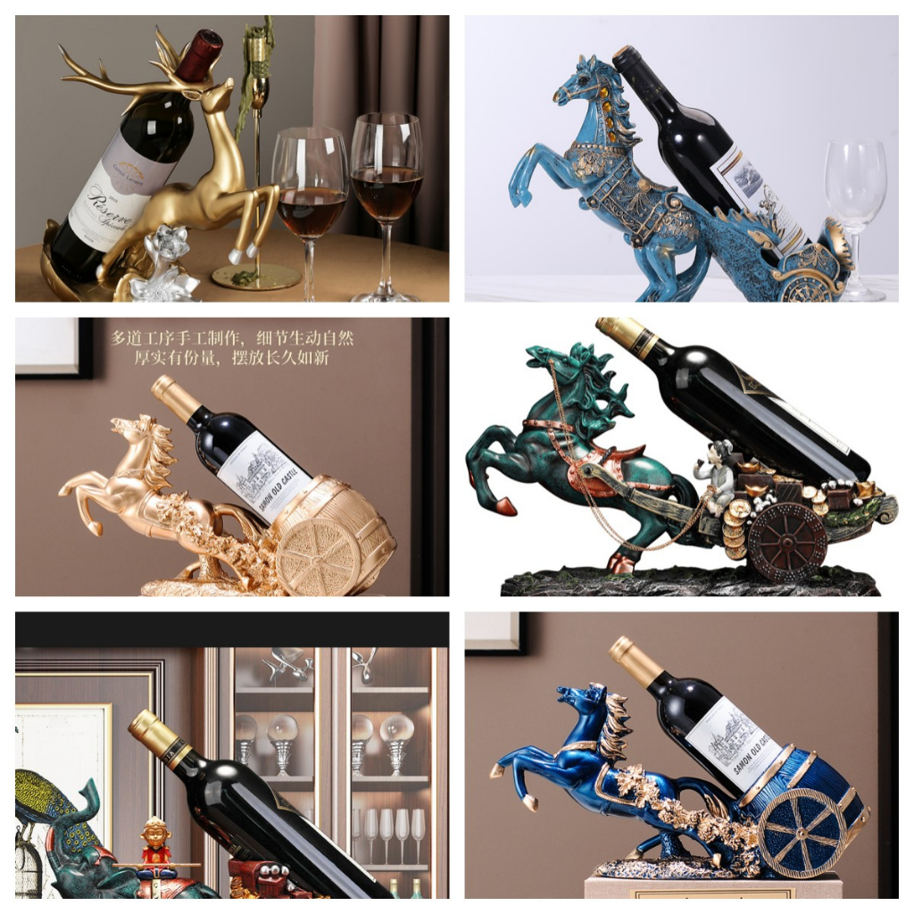 Cross-border Hot Products Red Wine Rack Nordic Deer Animal Phoenix ...