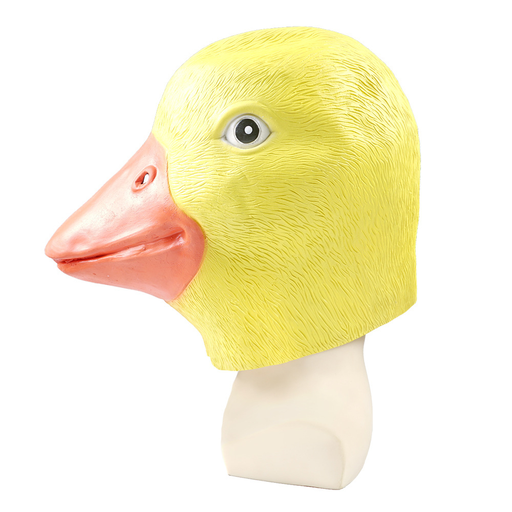 Cute Yellow Duck Head Mask Adults Animal Cosplay Costume Mask for Role ...