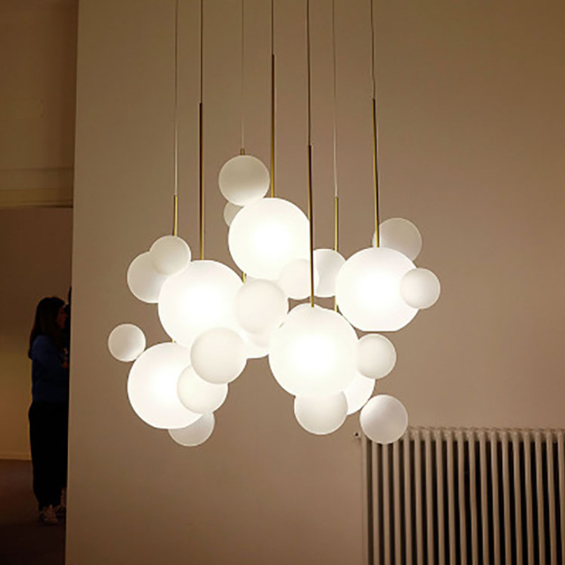 Nordic Creative And Personalized Bubble Chandelier Simple Living Room ...