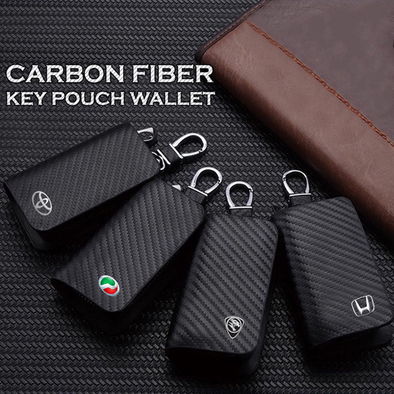 Car Logo Key Case Holder Wallets Key Leather Case Cover Keys Organizer