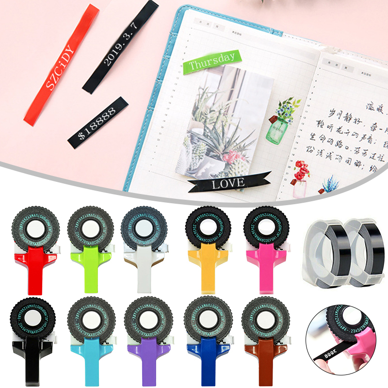 Manual 3D Embossing Label Maker Typewriter Printer DIY Machine Shopee